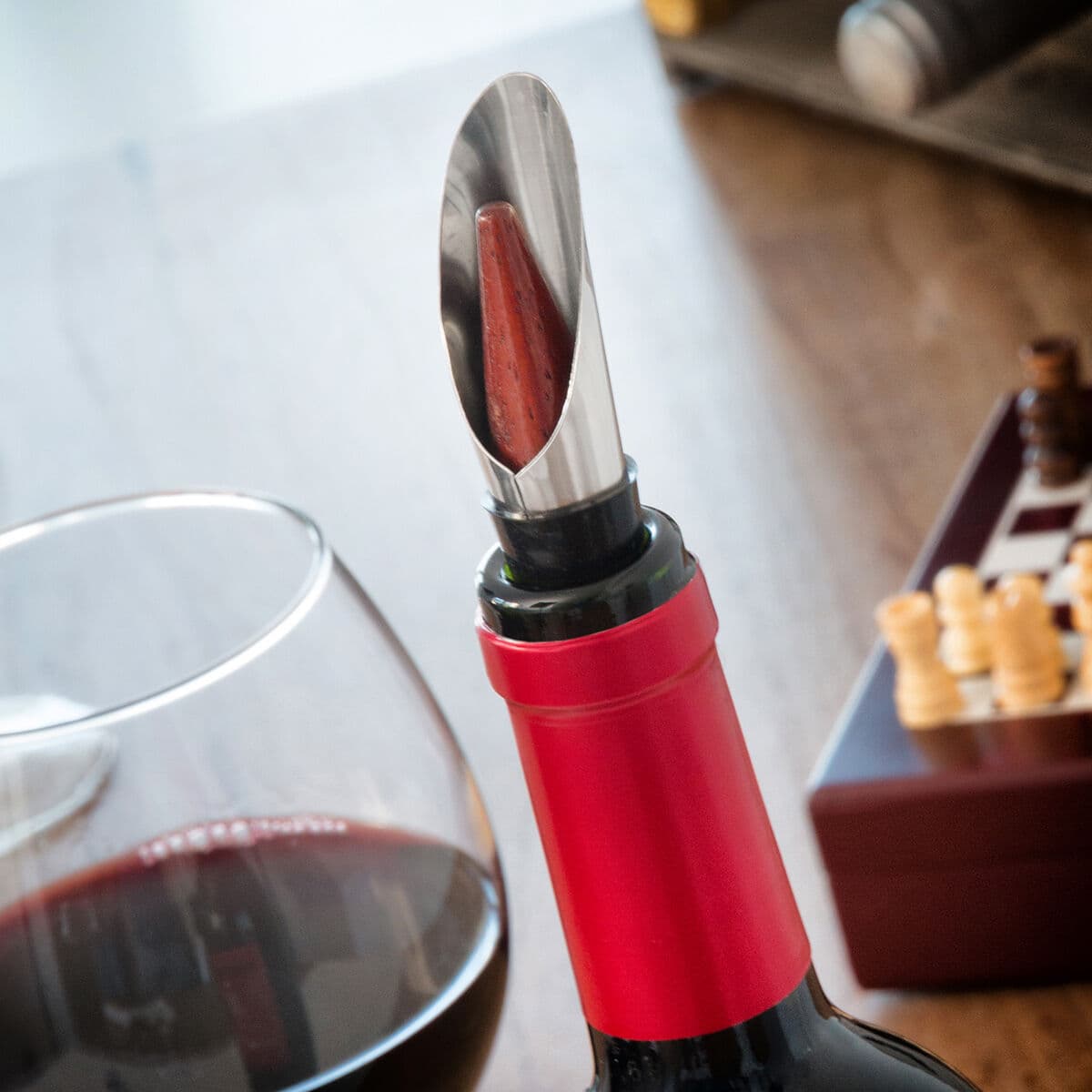 Weinzubehörset mit Schachspiel InnovaGoods 37 Stücke - Thumbnail 5