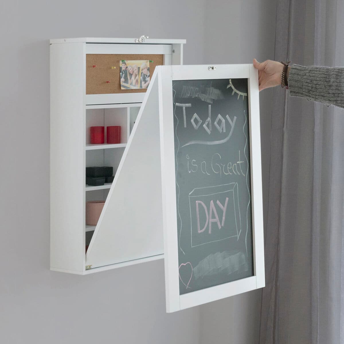 Klappschreibtisch für die Wand Woldy InnovaGoods - Thumbnail 2