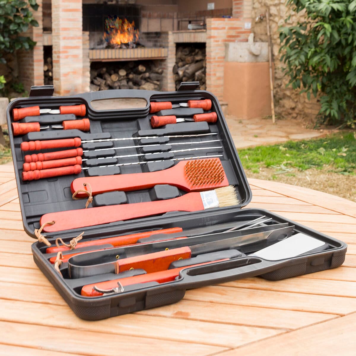 Handkoffer Barbacoa Barbecase InnovaGoods 18 Stücke - Thumbnail 2