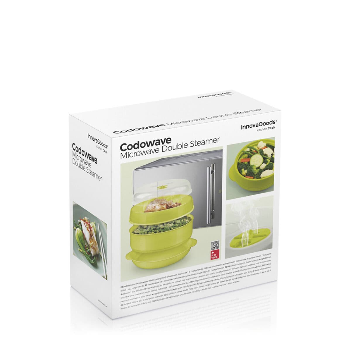 Doppel-Dampfgarer für Mikrowelle Codowave InnovaGoods - Thumbnail 7