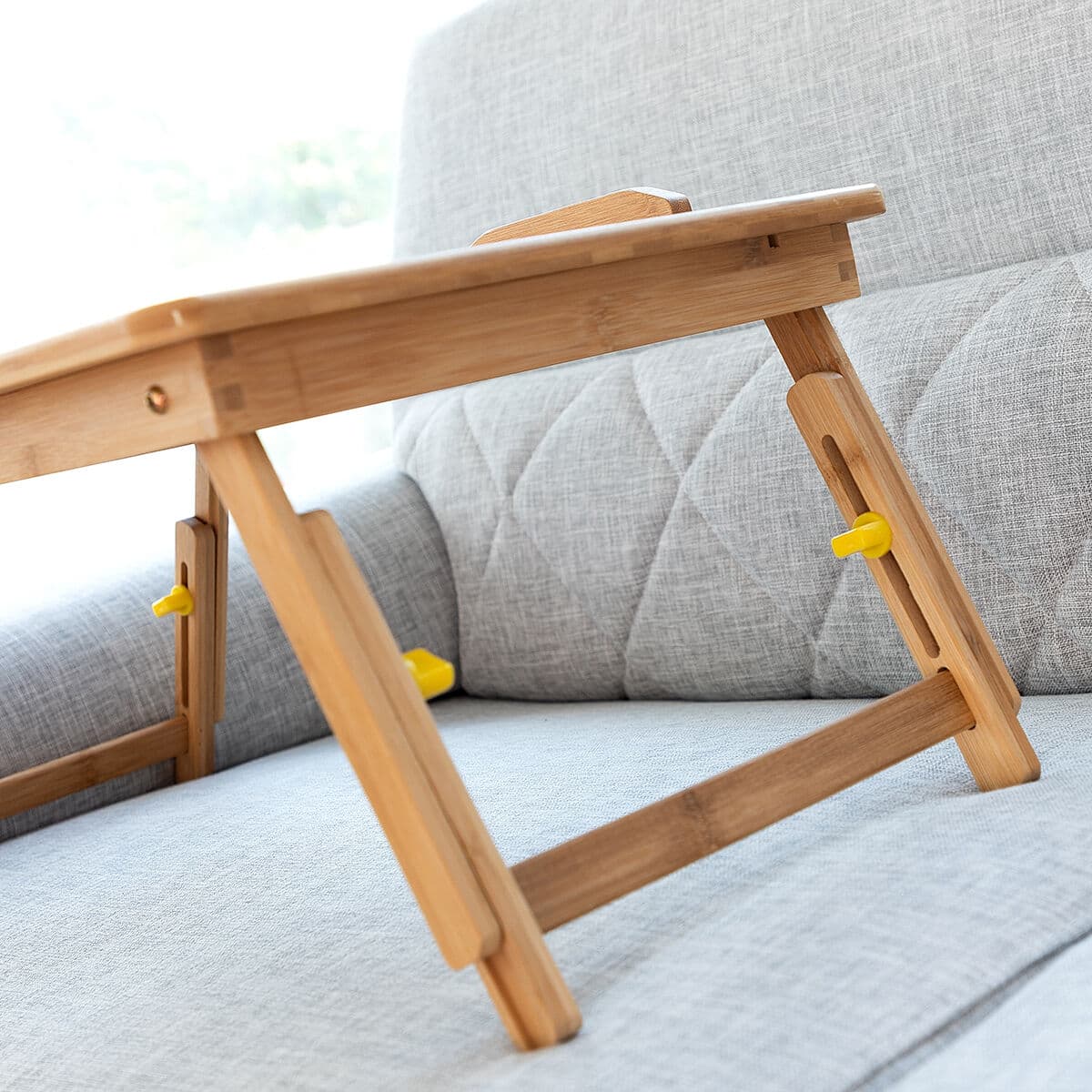 Beistelltisch aus Bambus, klappbar Lapwood InnovaGoods - Thumbnail 8