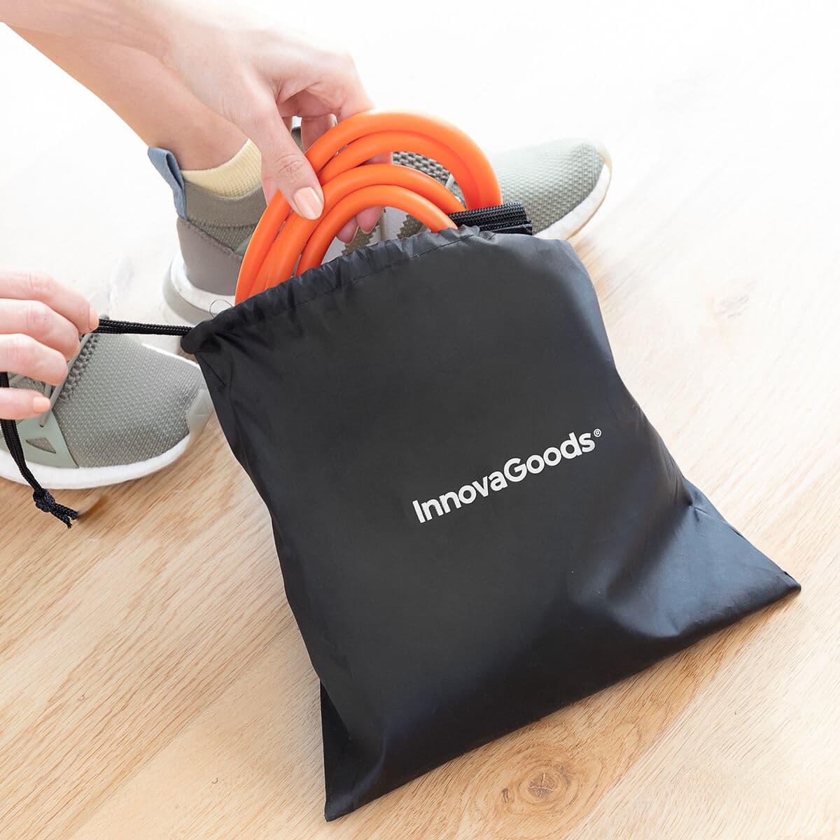 Gürtel mit Widerstandsbändern für die Gesäßmuskulatur mit Übungsanleitung Bootrainer InnovaGoods - Thumbnail 6