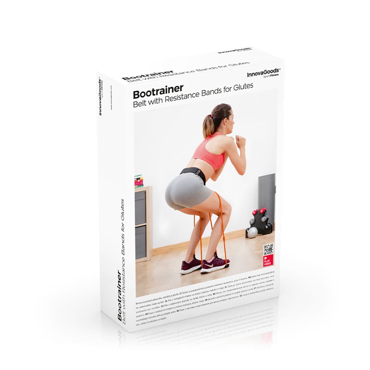 Gürtel mit Widerstandsbändern für die Gesäßmuskulatur mit Übungsanleitung Bootrainer InnovaGoods - Thumbnail 8
