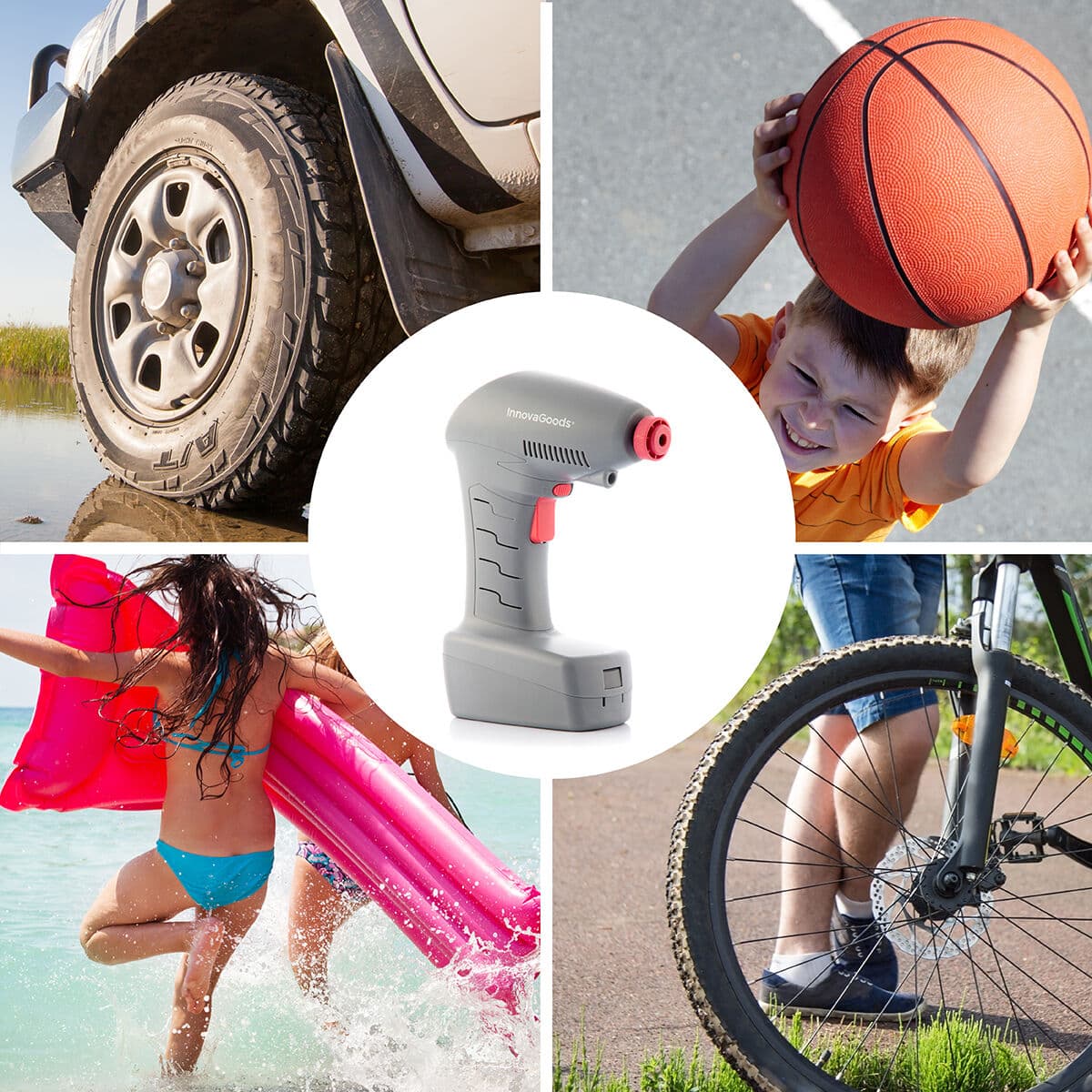 Tragbarer Luftkompressor mit LED Airpro+ InnovaGoods - Thumbnail 6