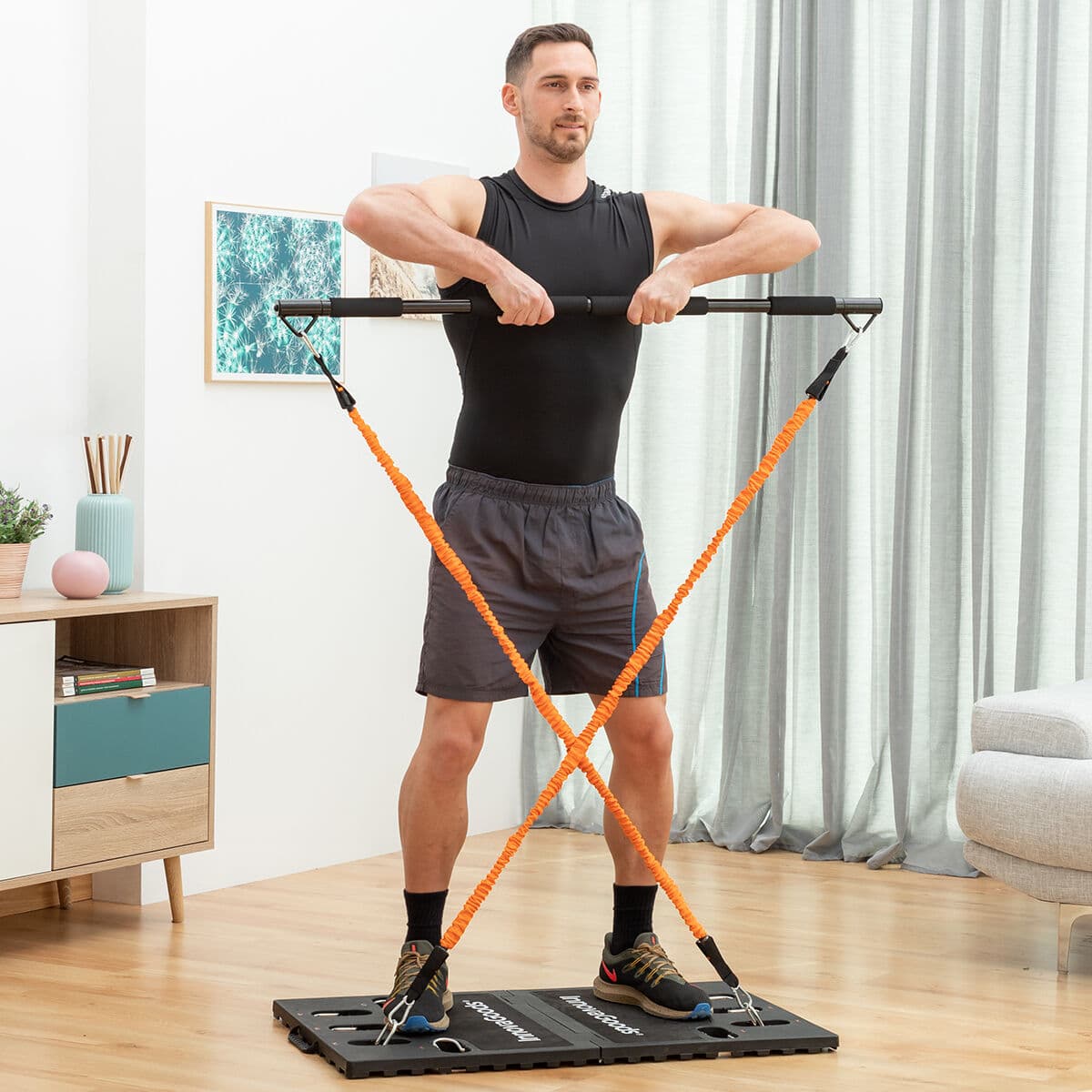 Integriertes tragbares Trainingssystem mit Übungsanleitung Gympak Max InnovaGoods - Thumbnail 2