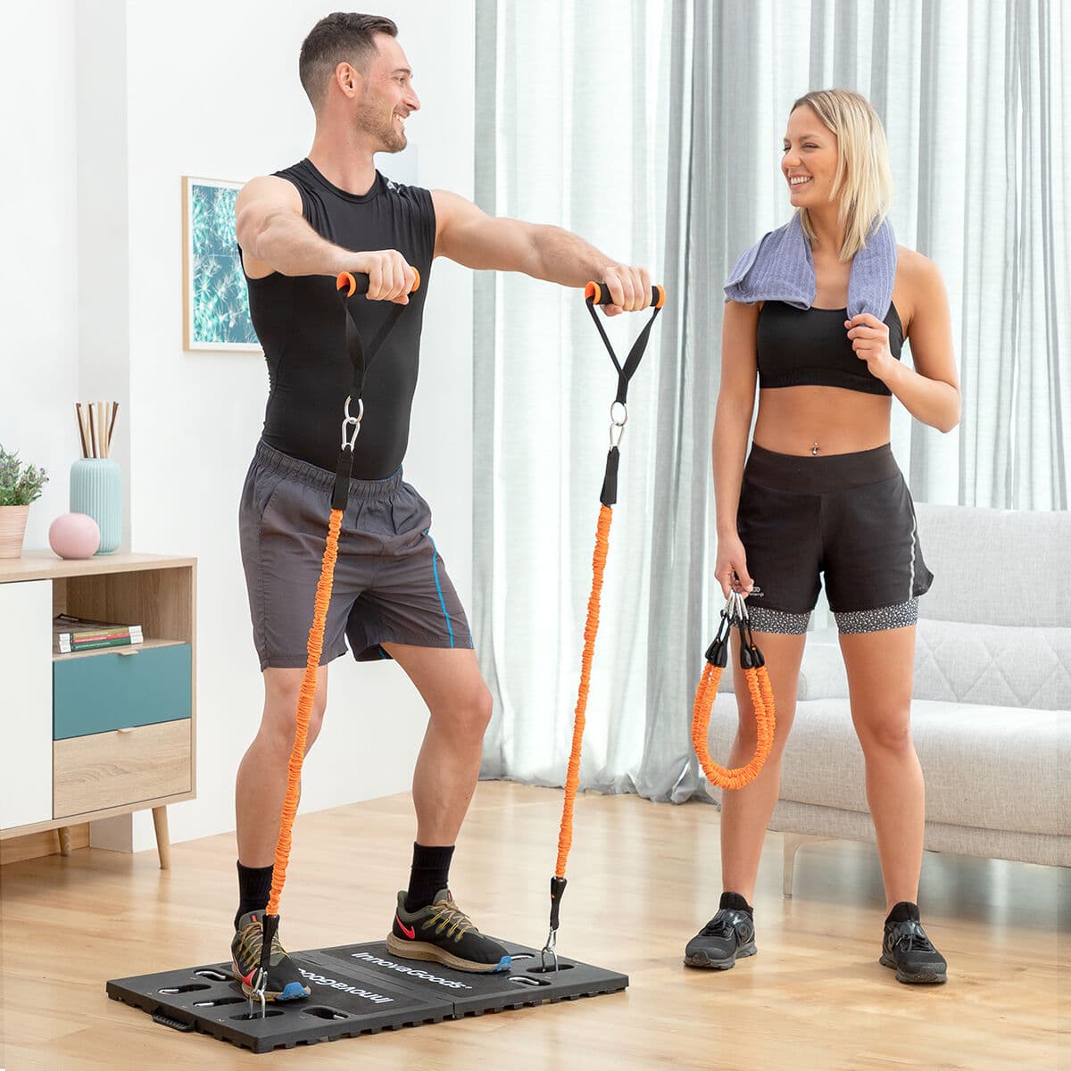 Integriertes tragbares Trainingssystem mit Übungsanleitung Gympak Max InnovaGoods - Thumbnail 3