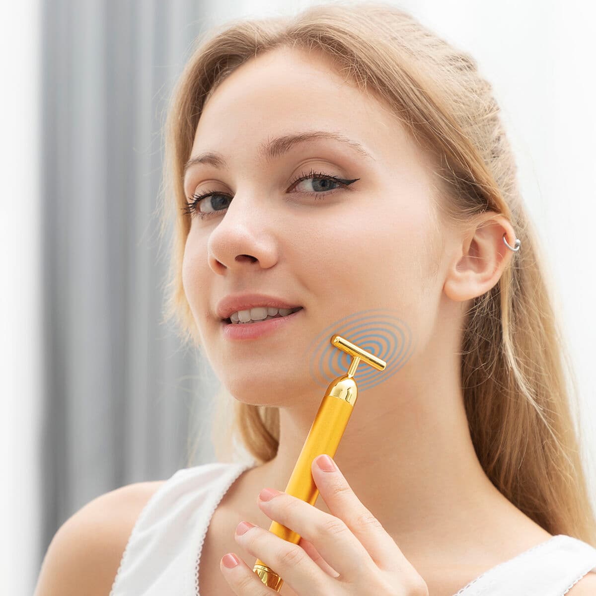 Verjüngendes Hochfrequenz-Gesichtsmassagegerät T-Vibe InnovaGoods - Thumbnail 4