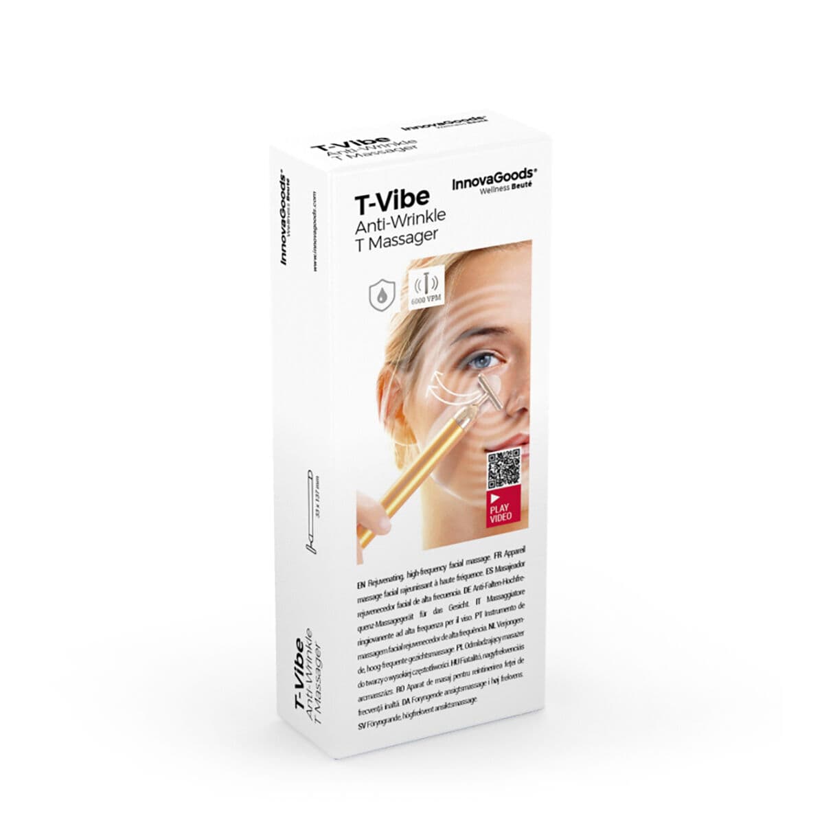 Verjüngendes Hochfrequenz-Gesichtsmassagegerät T-Vibe InnovaGoods - Thumbnail 7