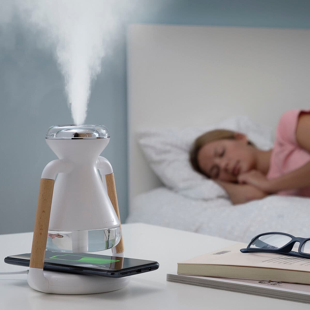 Luftbefeuchter, Aroma Diffuser und kabelloses Ladegerät, 3-in-1 Misvolt InnovaGoods - Thumbnail 2