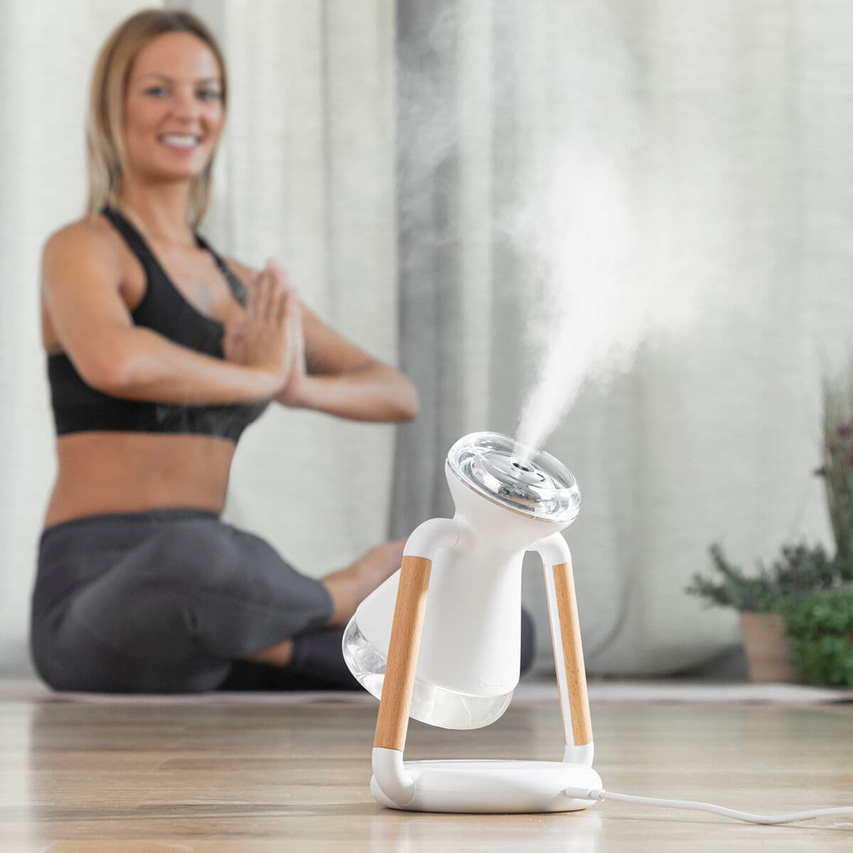 Luftbefeuchter, Aroma Diffuser und kabelloses Ladegerät, 3-in-1 Misvolt InnovaGoods - Thumbnail 5