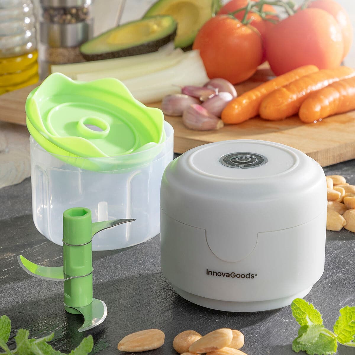 Tragbarer, wiederaufladbarer Mini-Zerkleinerer Echoppie InnovaGoods - Thumbnail 2