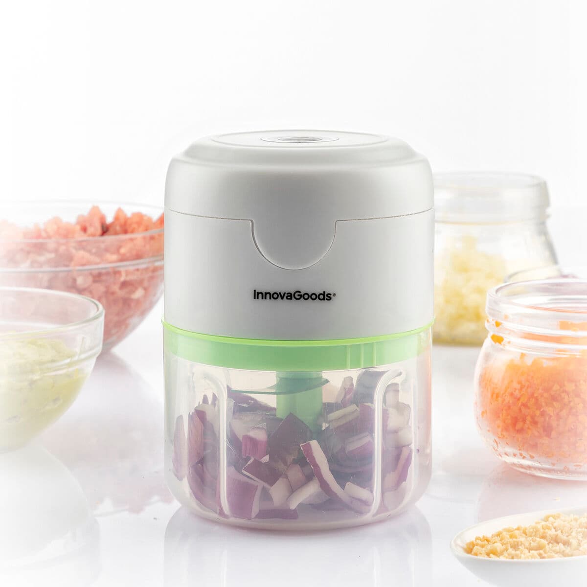 Tragbarer, wiederaufladbarer Mini-Zerkleinerer Echoppie InnovaGoods - Thumbnail 7