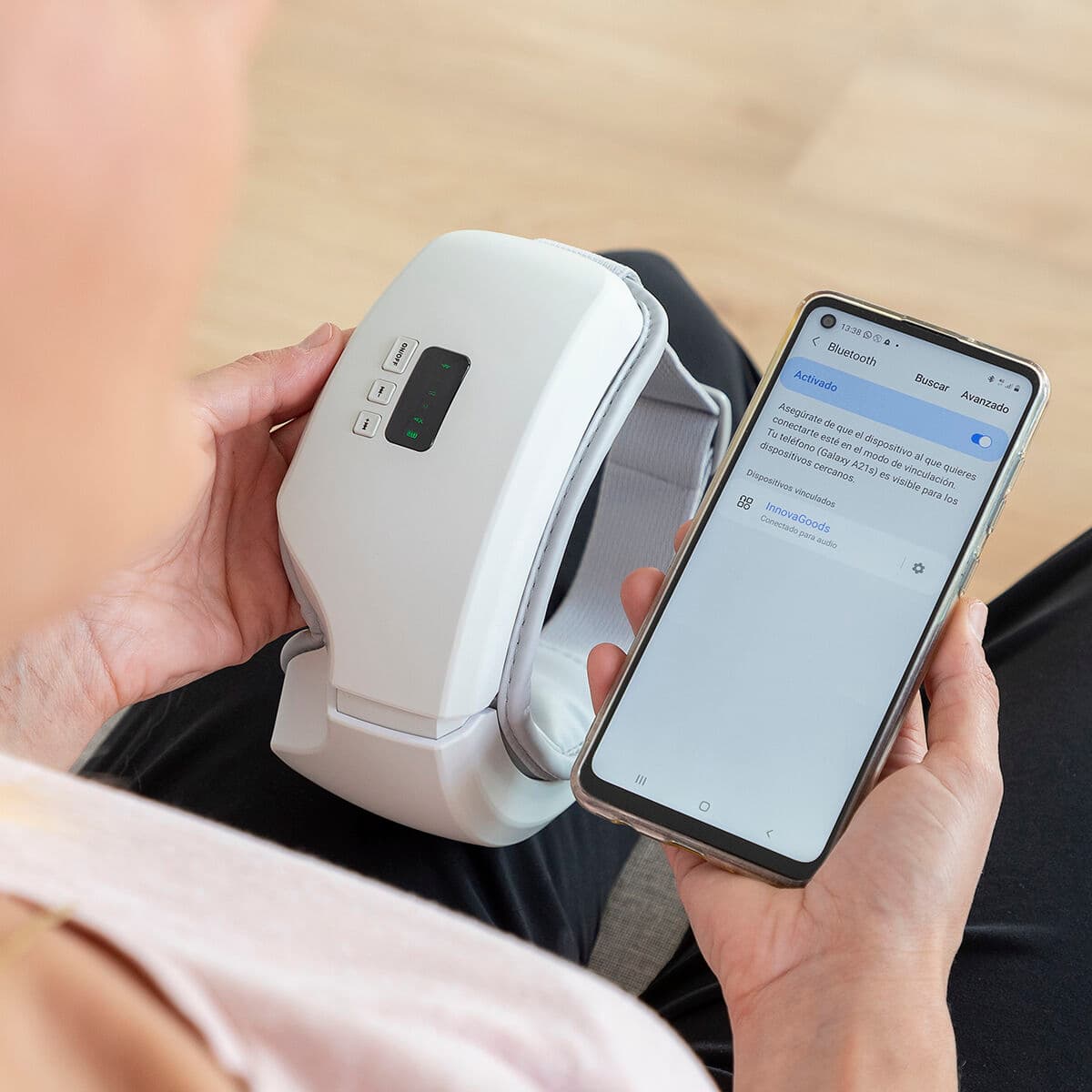 4-in-1 Luftkompressions-Augenmassagegerät Eyesky InnovaGoods - Thumbnail 6