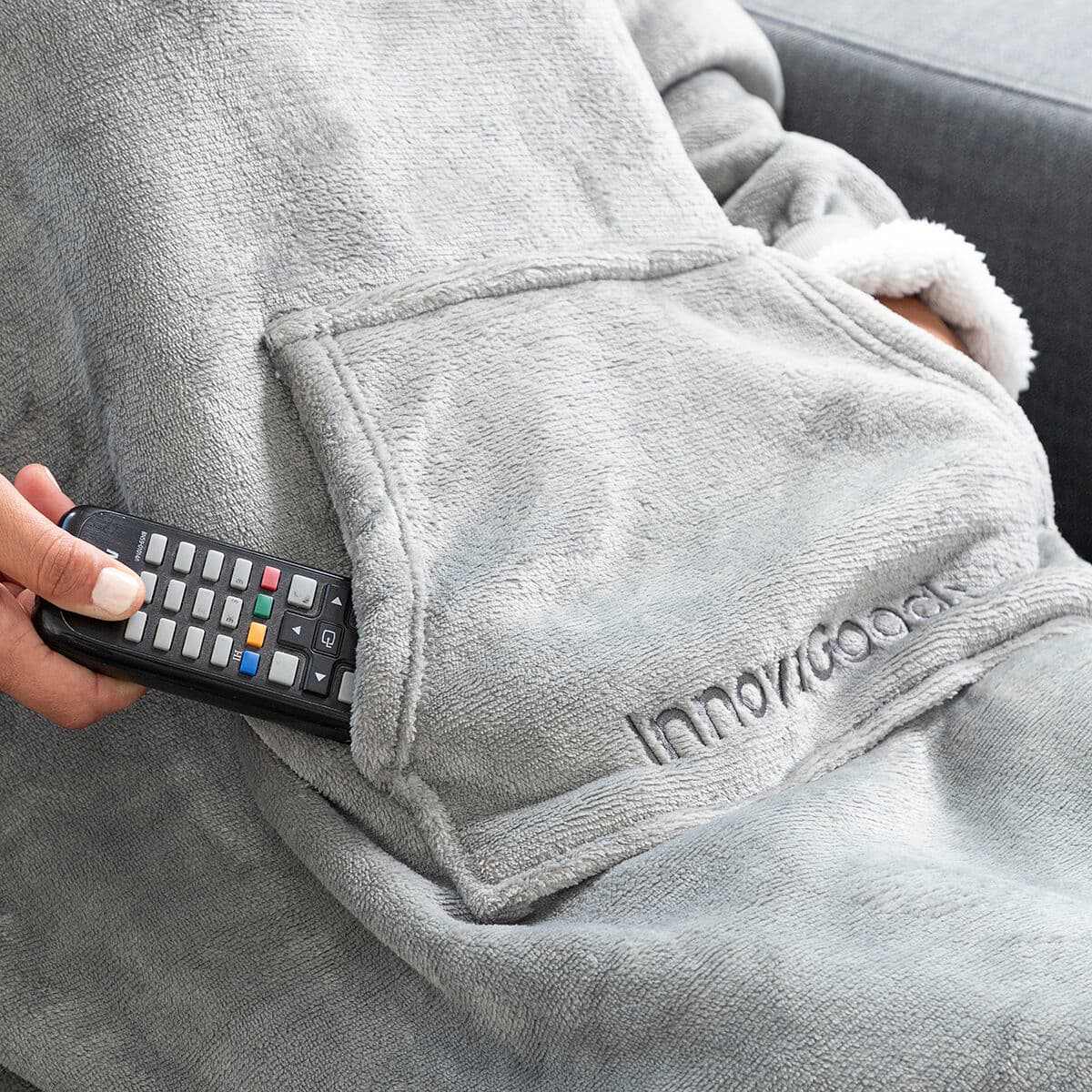 Übergroßes mit Fleece gefütterte Kapuzendecke Swug InnovaGoods - Thumbnail 7