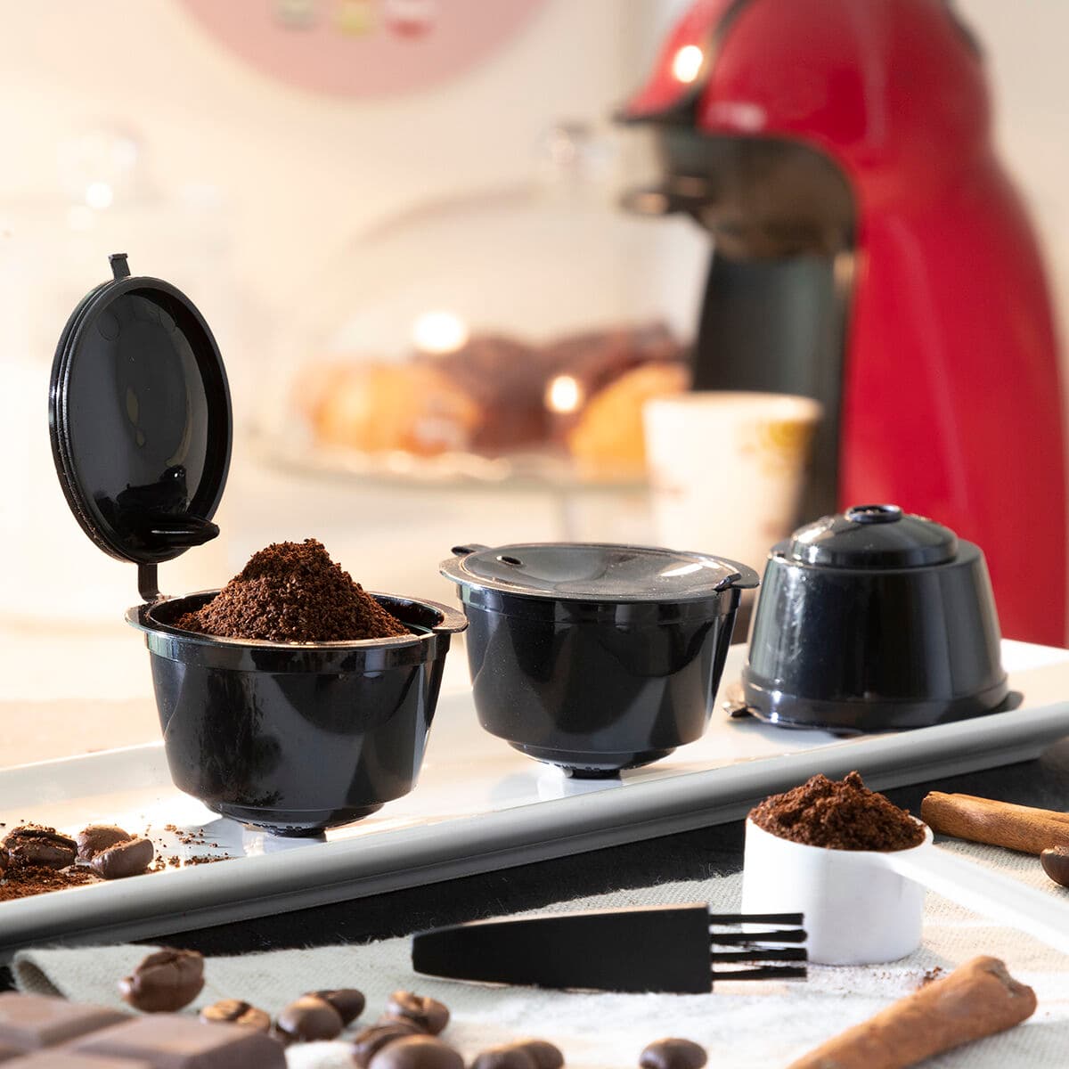Set mit 3 wiederverwendbaren Kaffeekapseln Redol InnovaGoods — Bild 1