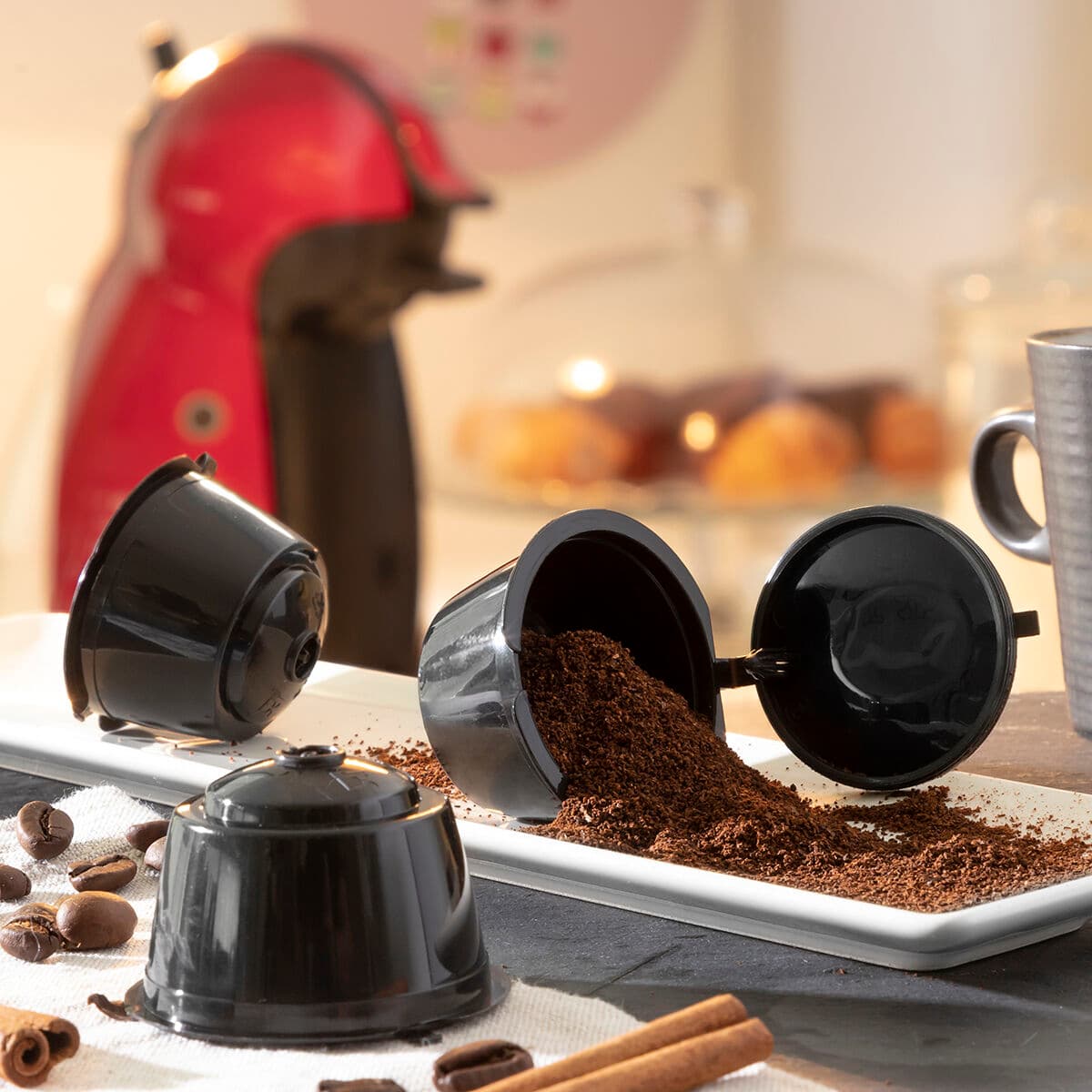 Set mit 3 wiederverwendbaren Kaffeekapseln Redol InnovaGoods - Thumbnail 4