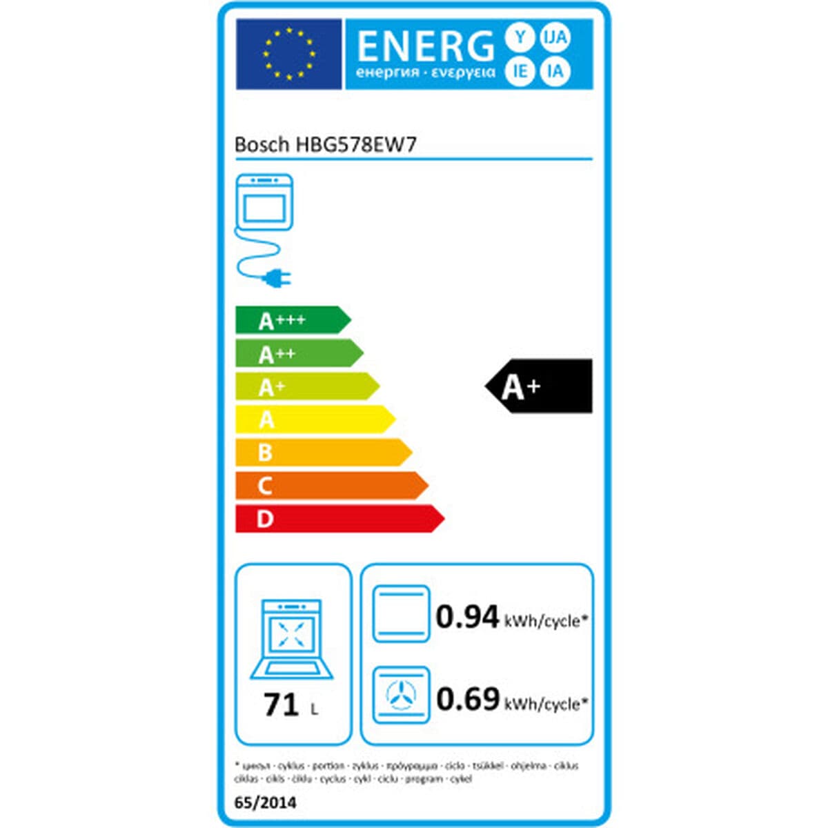 Herd BOSCH HBG578EW7 3600 W 71 L (Restauriert A) - Thumbnail 2
