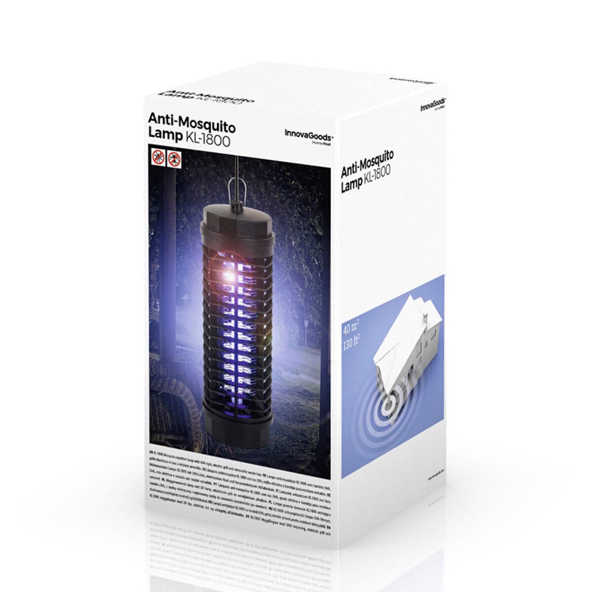 Mückenvernichtungslampe KL-1800 InnovaGoods Schwarz (Restauriert B) - Thumbnail 4