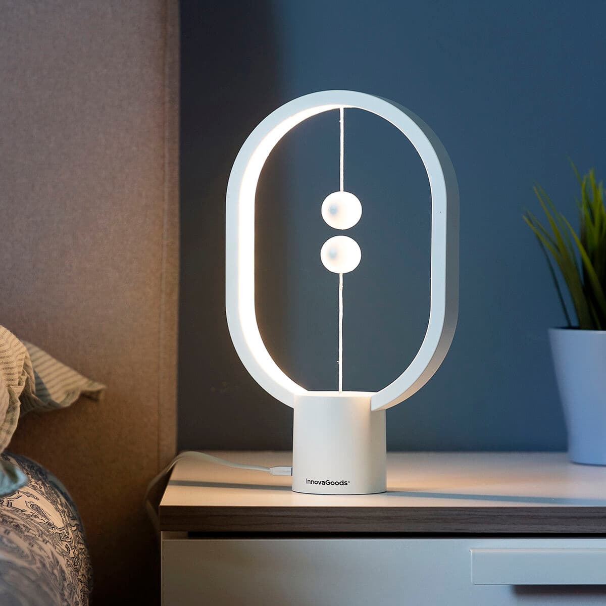Gleichgewichtslampe mit Magnetschalter Magilum InnovaGoods Weiß 3 W (Restauriert C) - Thumbnail 4