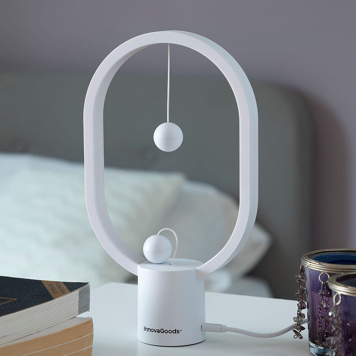 Gleichgewichtslampe mit Magnetschalter Magilum InnovaGoods Weiß 3 W (Restauriert B) - Thumbnail 5