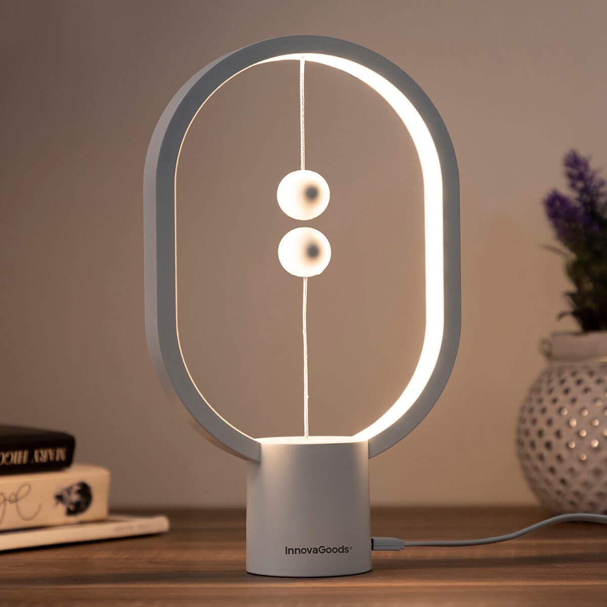 Gleichgewichtslampe mit Magnetschalter Magilum InnovaGoods Weiß 3 W (Restauriert B) - Thumbnail 8