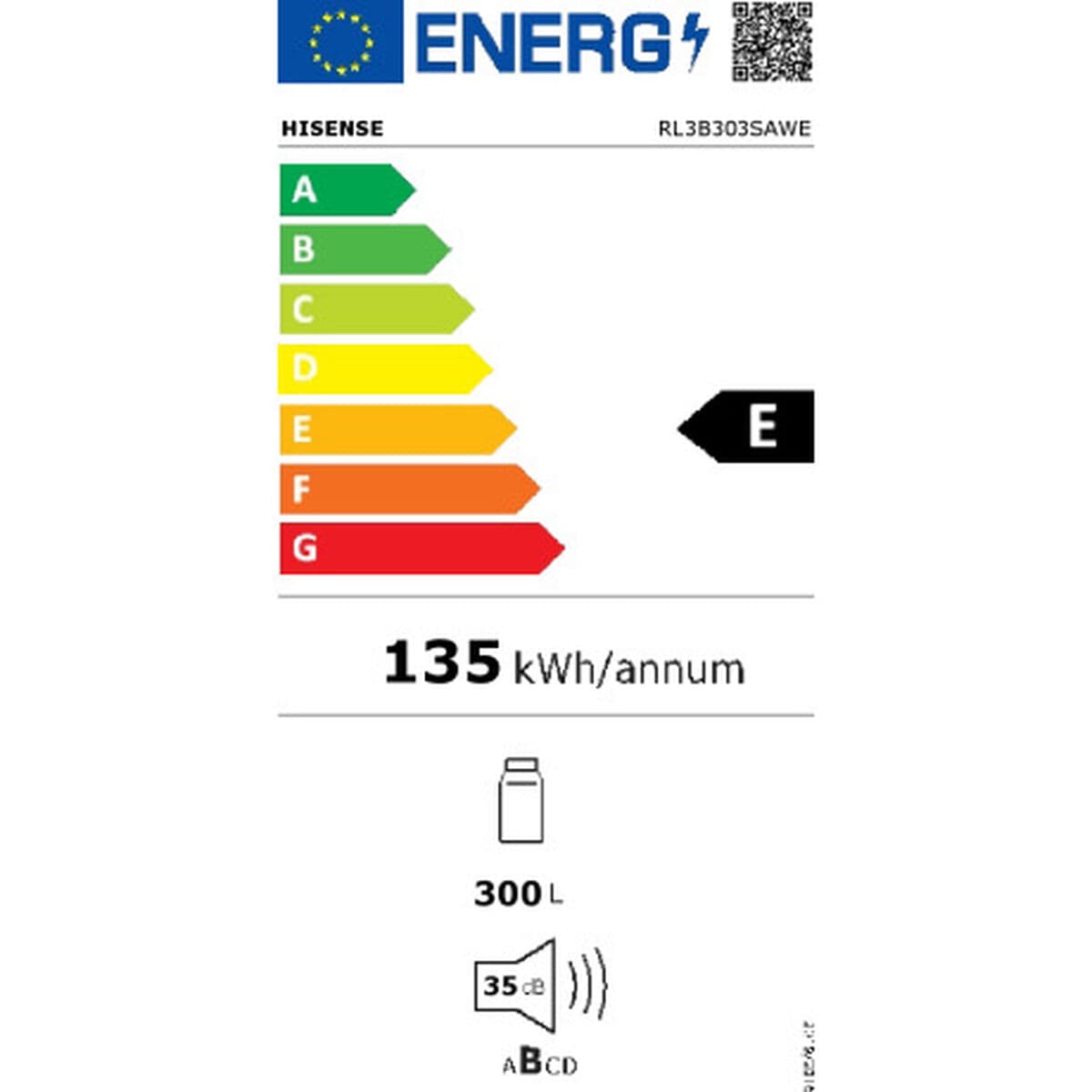 Kühlschrank Hisense RL3B303SAWE Weiß (Restauriert B) - Thumbnail 3