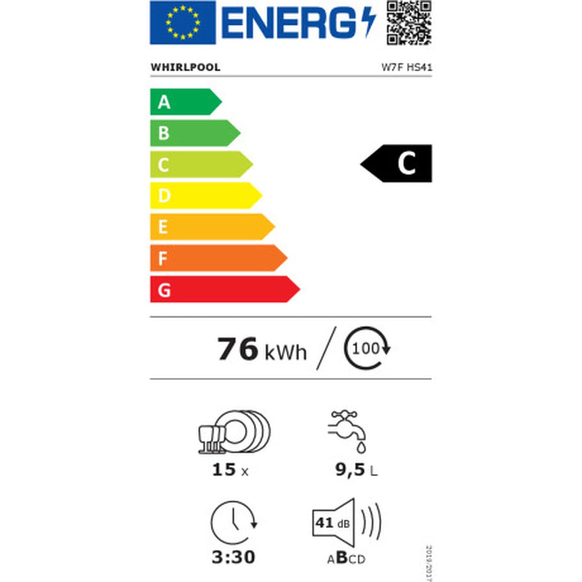 Geschirrspüler Whirlpool Corporation W7FHS41 Weiß Schwarz 60 cm (Restauriert C) - Thumbnail 5