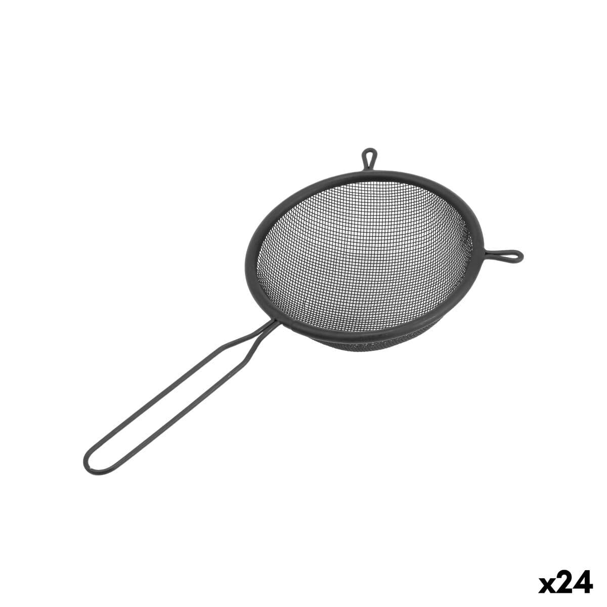 Sieb Quttin Schwarz Metall Ø 10 cm (24 Stück) — Bild 1