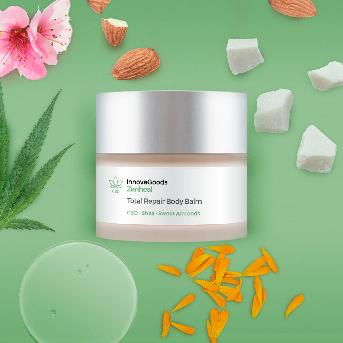 Body-Repair-Pflegebalsam CBD Zenheal InnovaGoods 50 ml - Thumbnail 6
