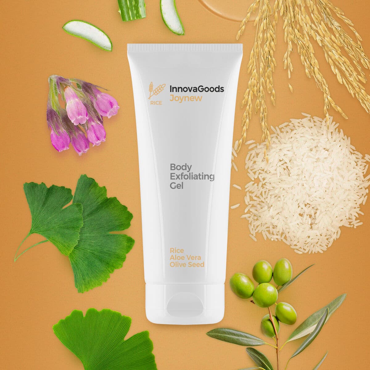 Körperpeeling-Gel Rice Joynew InnovaGoods 200 ml - Thumbnail 5