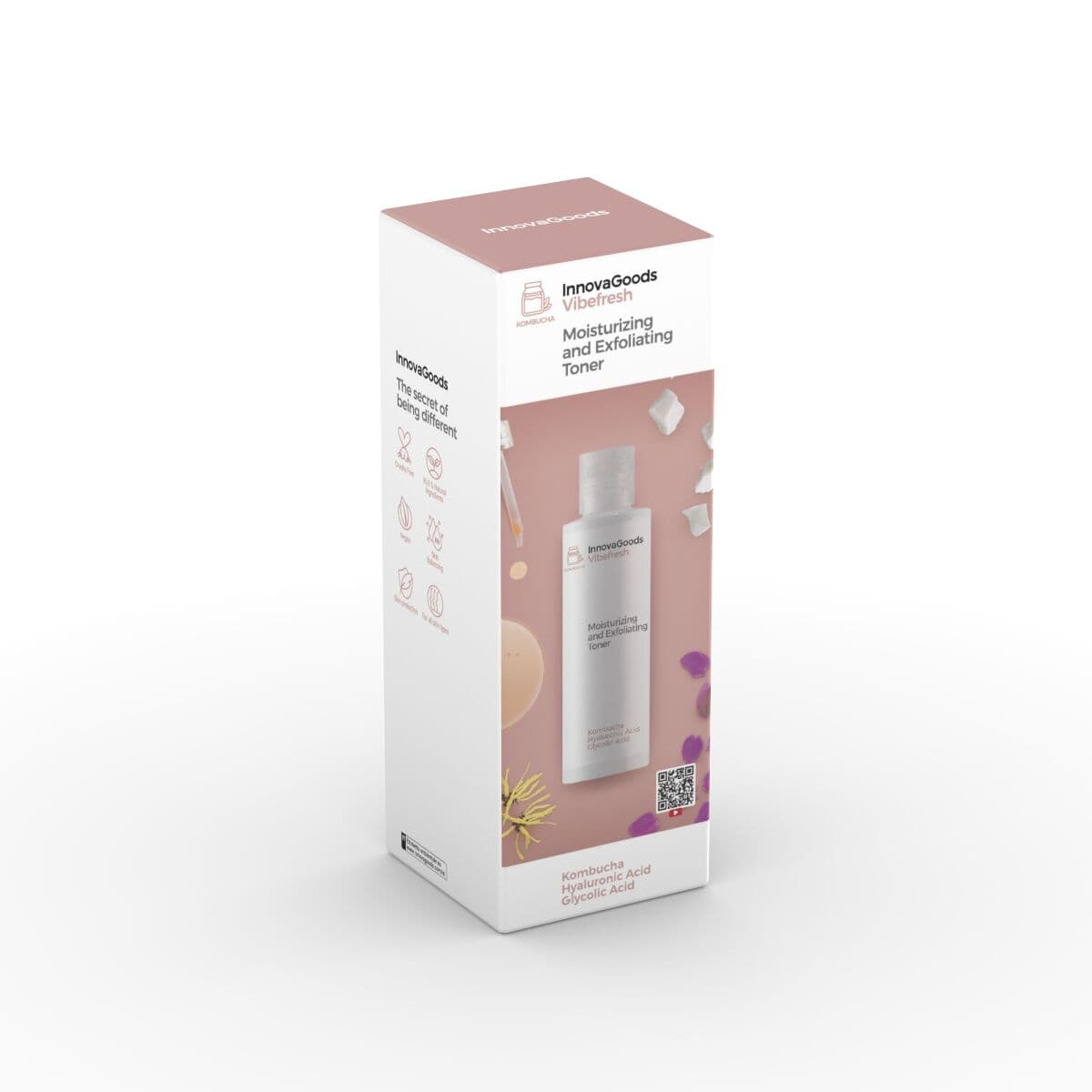 Feuchtigkeitsspendendes Gesichtswasser mit Peeling-Effekt Kombucha Vibefresh InnovaGoods 150 ml - Thumbnail 8