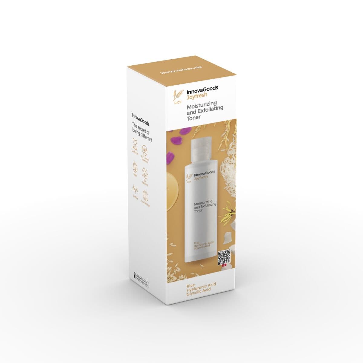 Feuchtigkeitsspendendes Gesichtswasser mit Peeling-Effekt Rice Joyfresh InnovaGoods 150 ml - Thumbnail 8