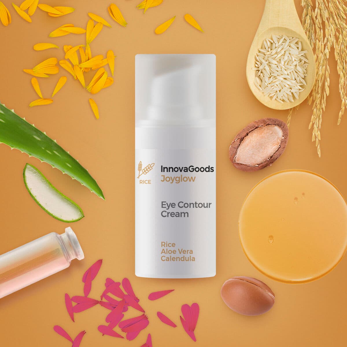 Augenkontur Rice Joyglow InnovaGoods 15 ml - Thumbnail 7