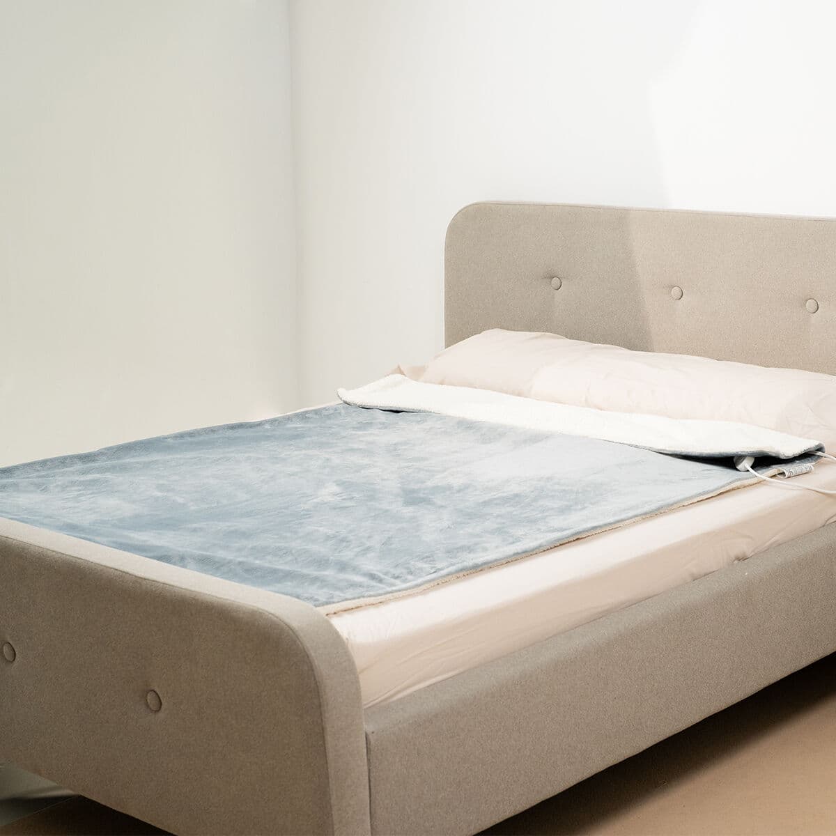 elektrische Abdeckung Heklet InnovaGoods Weiß Grau 130 x 180 cm 160 W - Thumbnail 7