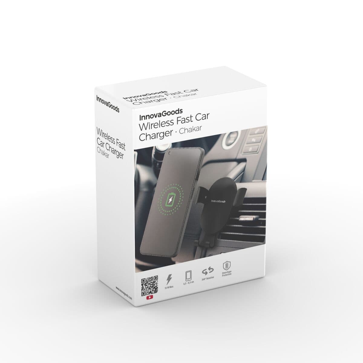 Kabellose KFZ-Handyhalterung mit Schnelladegerät Chakar InnovaGoods - Thumbnail 8