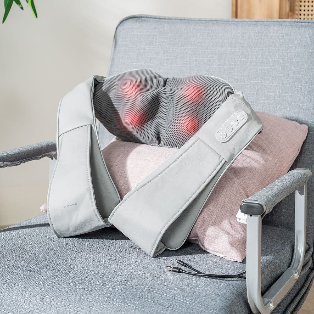 Wiederaufladbares Shiatsu-Massagegerät Pro Massatsu InnovaGoods - Thumbnail 5