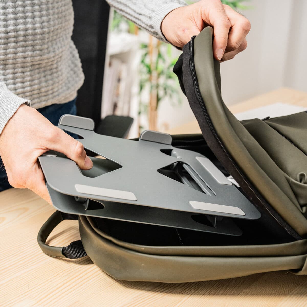 Zusammenklappbarer und verstellbarer Laptop-Ständer Lastan InnovaGoods - Thumbnail 4