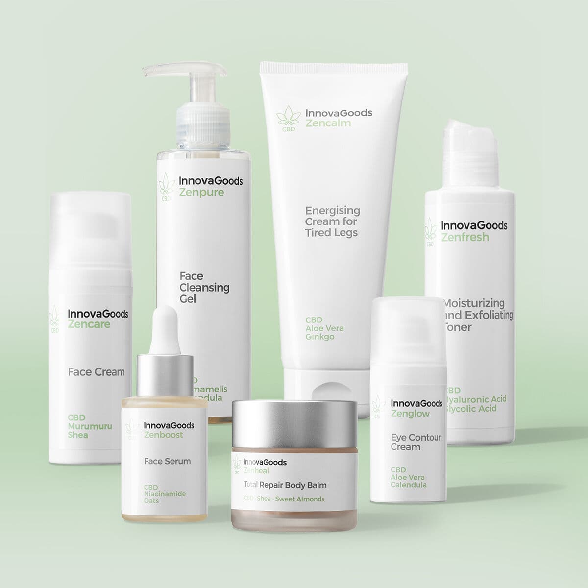 Pack Gesichts- und Körperpflege-Routine CBD InnovaGoods — Bild 1