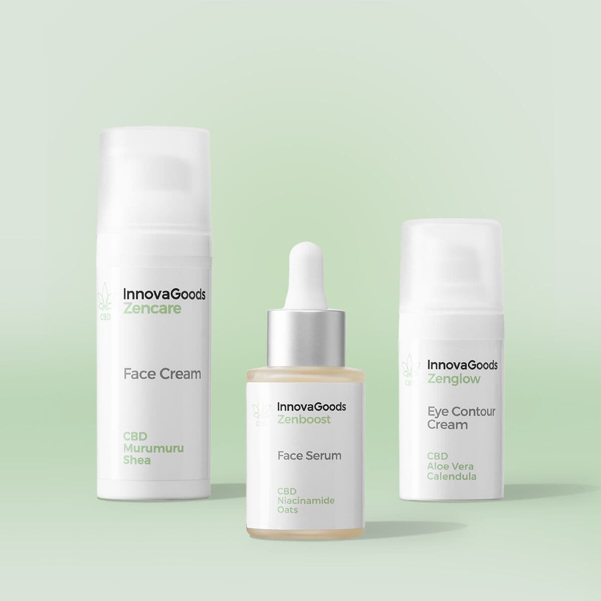 Pack Feuchtigkeitspflege Gesicht CBD InnovaGoods — Bild 1