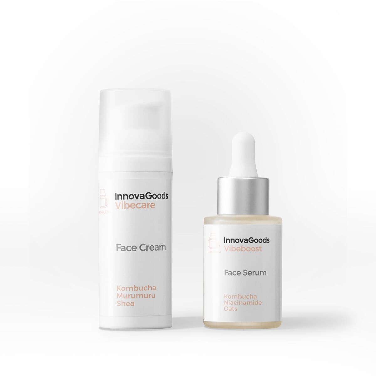 Doppel-Pack Feuchtigkeitspflege Gesicht Kombucha InnovaGoods - Thumbnail 3