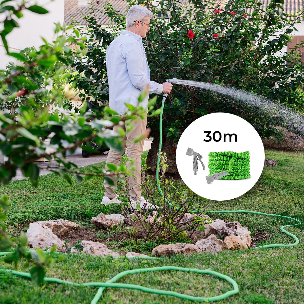 Ausziehbarer Gartenschlauch Hoxtend InnovaGoods 30 m — Bild 1