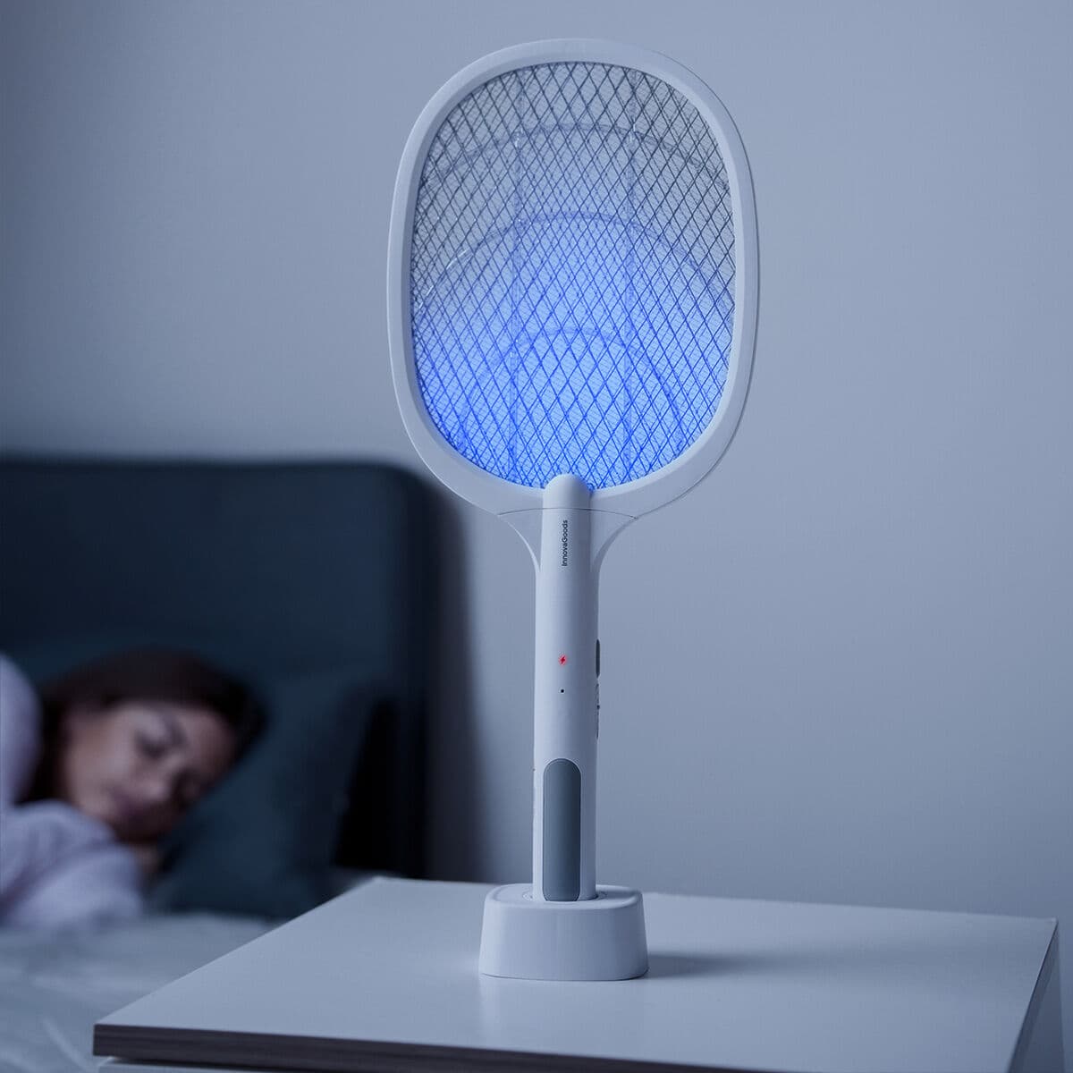2-in-1 wiederaufladbares Racket zum Insektenvernichten mit UV-Licht Elecfly InnovaGoods - Thumbnail 2