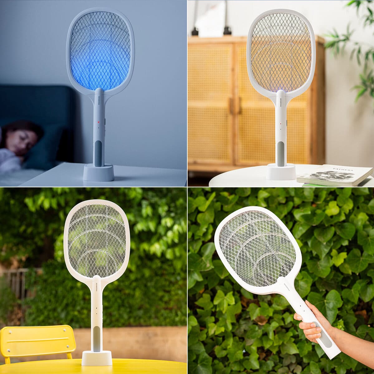 2-in-1 wiederaufladbares Racket zum Insektenvernichten mit UV-Licht Elecfly InnovaGoods - Thumbnail 3