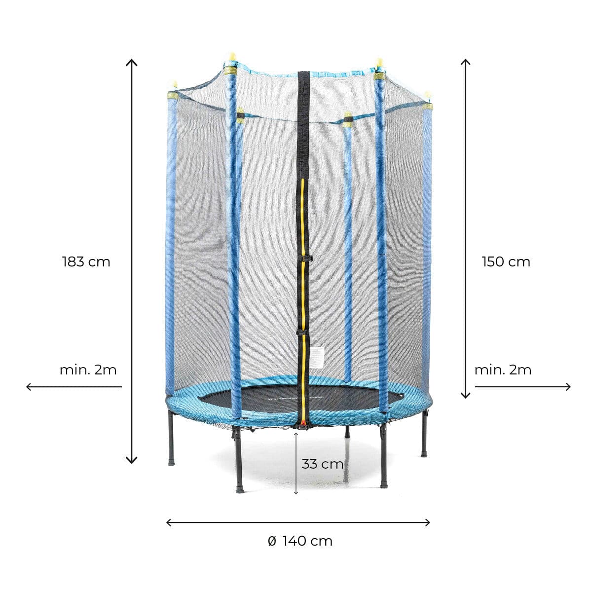 Kindertrampolin mit Sicherheitsnetz Zuply InnovaGoods - Thumbnail 8