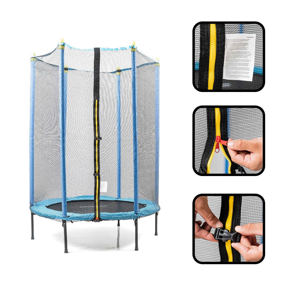 Kindertrampolin mit Sicherheitsnetz Zuply InnovaGoods - Thumbnail 4