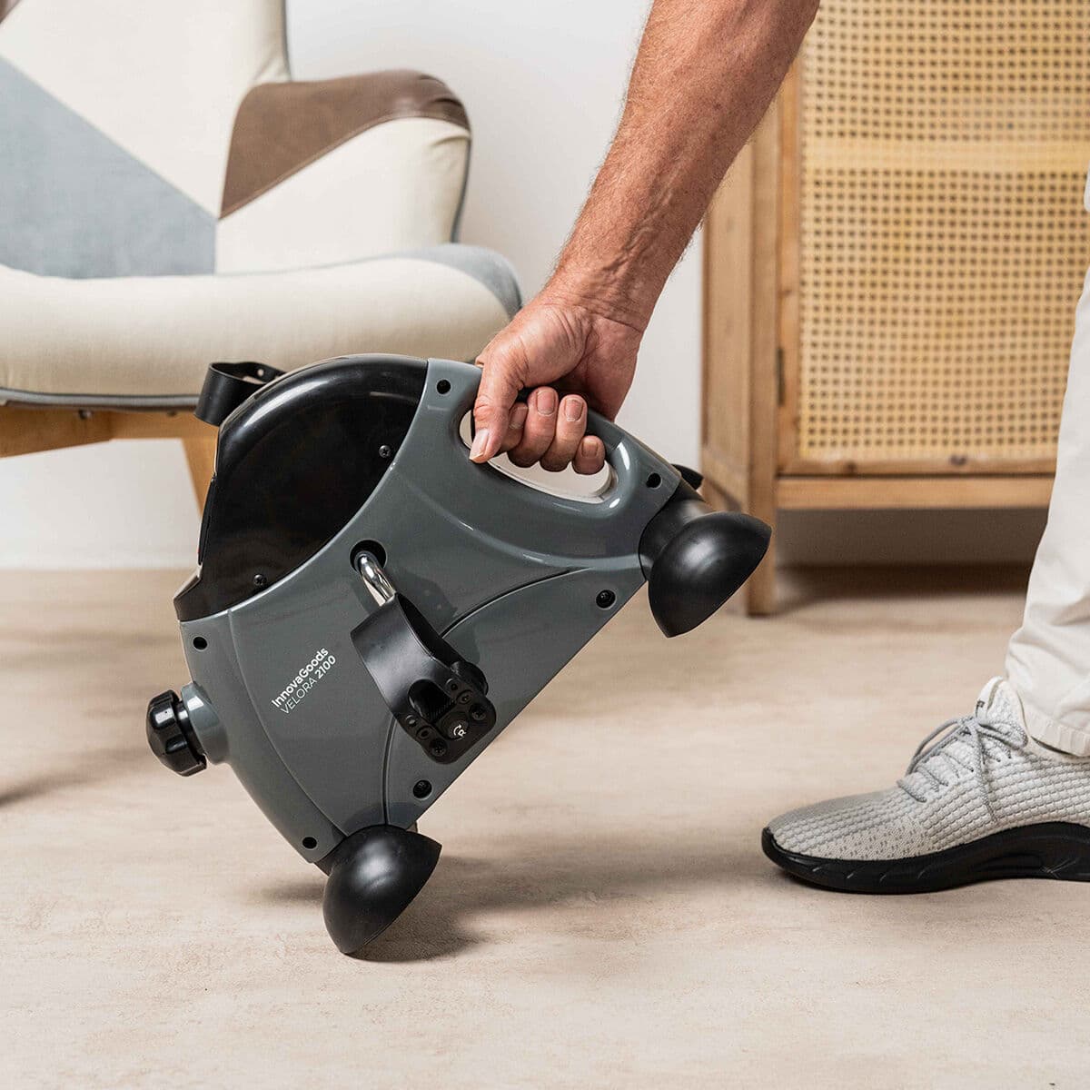Statischer Pedaltrainer für Arme und Beine mit Matte Velora 2100 InnovaGoods - Thumbnail 5