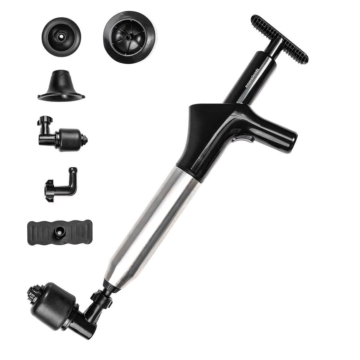 Hochdruck-Druckluftpömpel mit Zubehör und 5-in-1-Manometer Jetpro InnovaGoods - Thumbnail 7