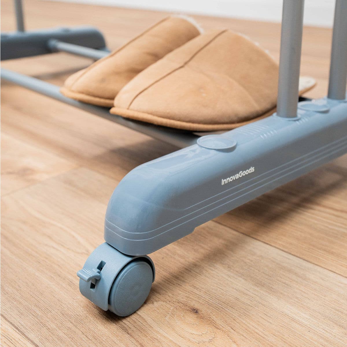 Klappbarer vertikaler ausziehbarer Wäscheständer mit Rollen Dolver XL InnovaGoods 30 Stangen - Thumbnail 4