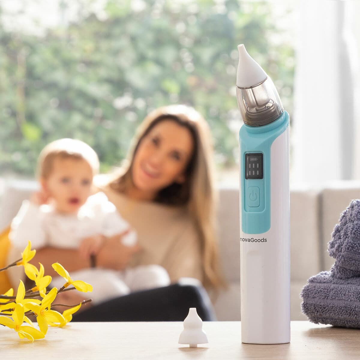 Wiederaufladbarer Nasensauger für Babys Nizi InnovaGoods - Thumbnail 2