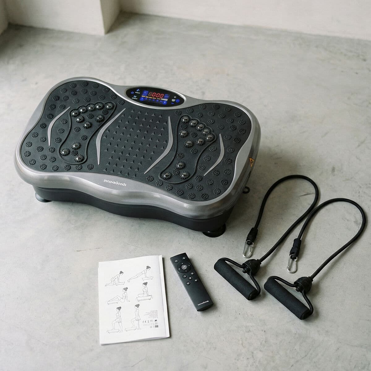 Vibrationsplattform mit Lautsprecher, Widerstandsbändern und Fernbedienung Vivflow InnovaGoods - Thumbnail 2